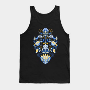 Pattern with The Tree of Life Inspired by Ukrainian Traditional Embroidery Tank Top